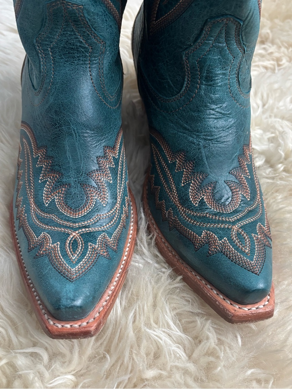 Ariat Casanova Knee-high Tall Boots Western Cowboy Boots. Turquoise. Size 7. - Picture 8 of 16